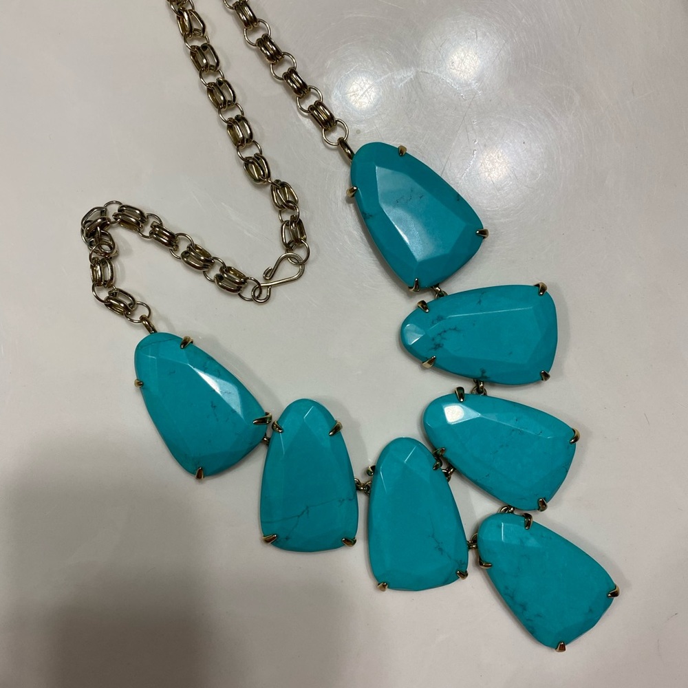 Kendra Scott Turquoise Harlow Necklace - Picture 2 of 2